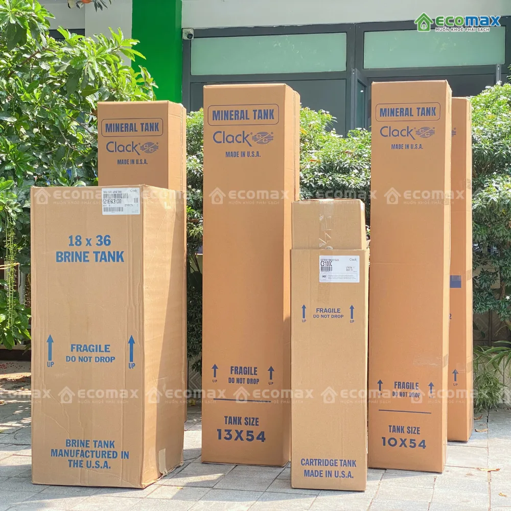 Thiết bị lọc Clack Chính Hãng đầy đủ tại Ecomax