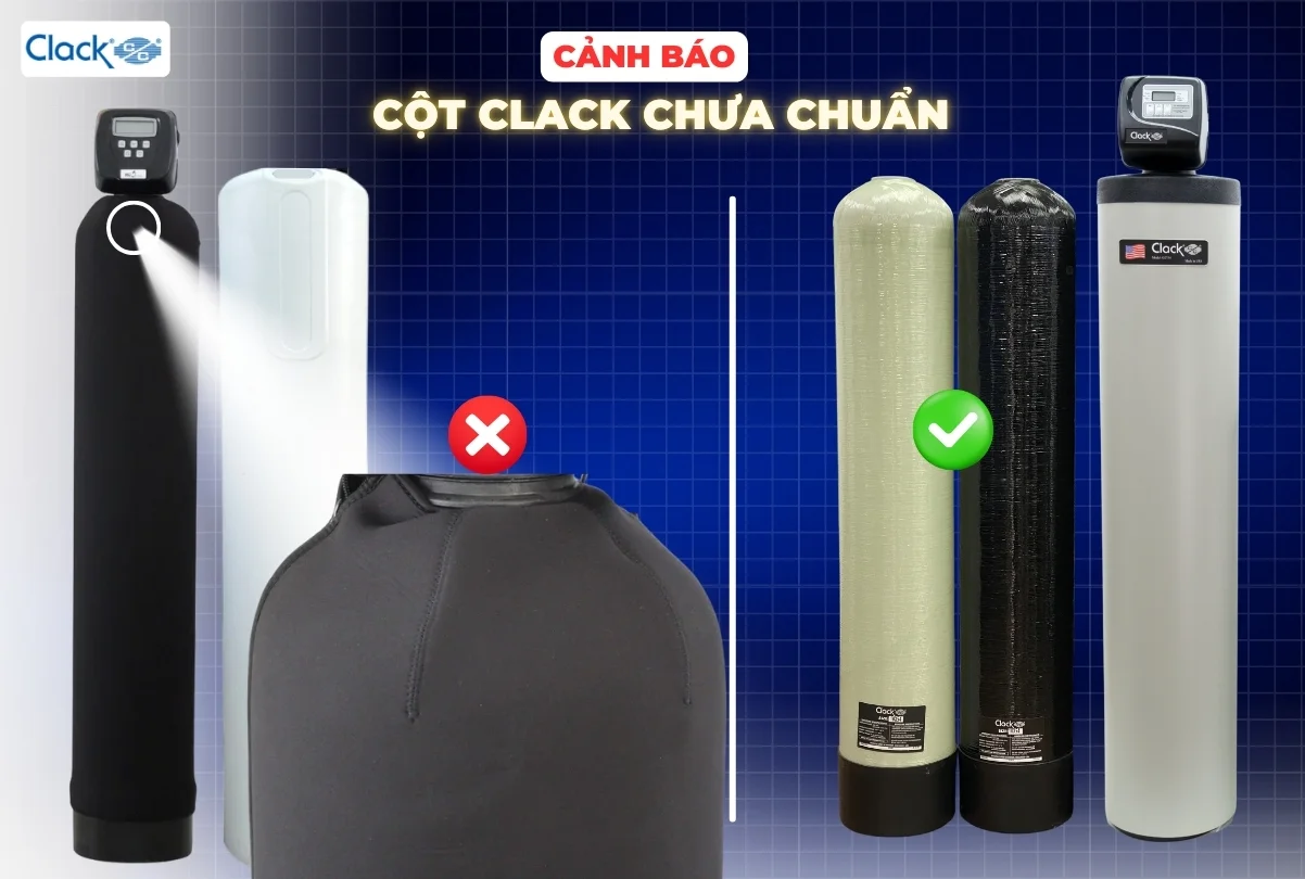 Các dấu hiệu nhận biết và cách phân biệt hàng Clack chính hãng 3 Bên ngoài bao bởi lớp vỏ Cover, bên trong là cột lọc chưa chuẩn