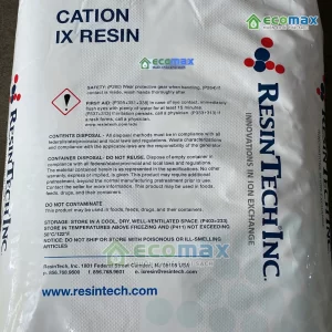 Hạt Nhựa Trao Đổi Cation Mỹ (CG8 ResinTech USA) 2 Chi tiết Hạt nhựa trao đổi Cation Mỹ