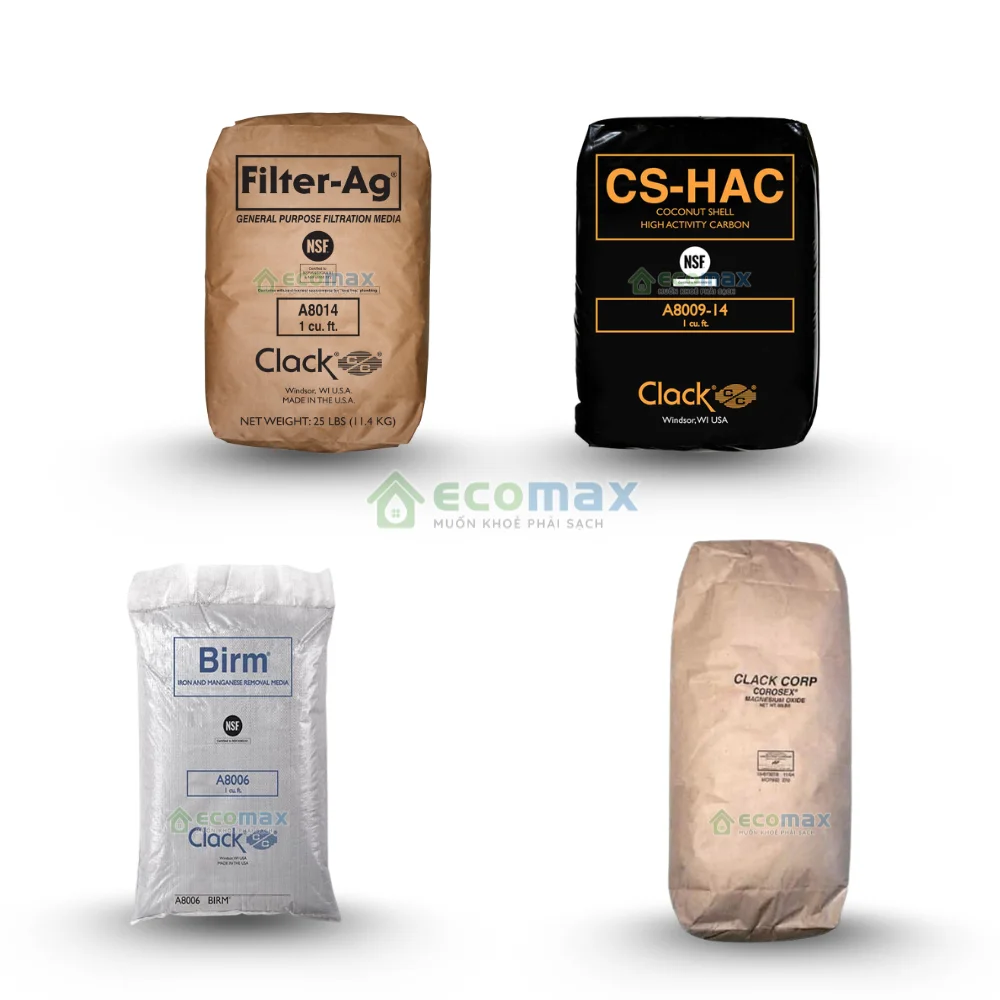 Vật liệu lọc Clack tại Ecomax