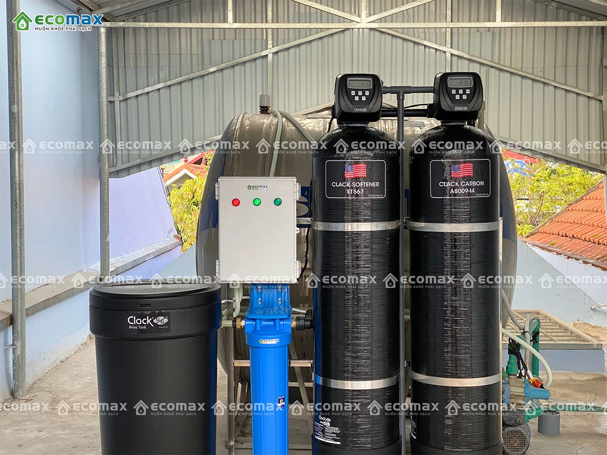 Lắp đặt lọc tổng Clack tại Cầu Giấy - Hà Nội 2