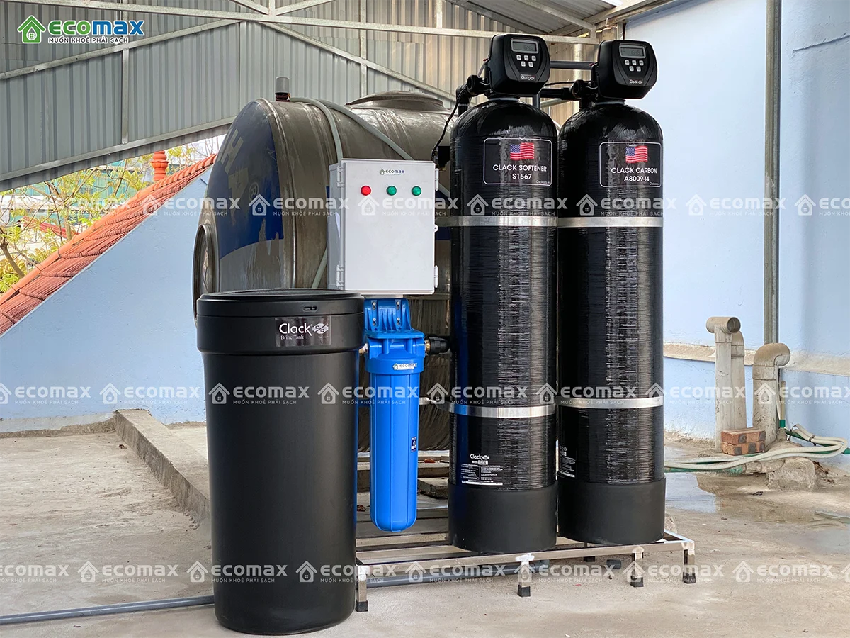 Lắp đặt lọc tổng Clack tại Cầu Giấy - Hà Nội 3