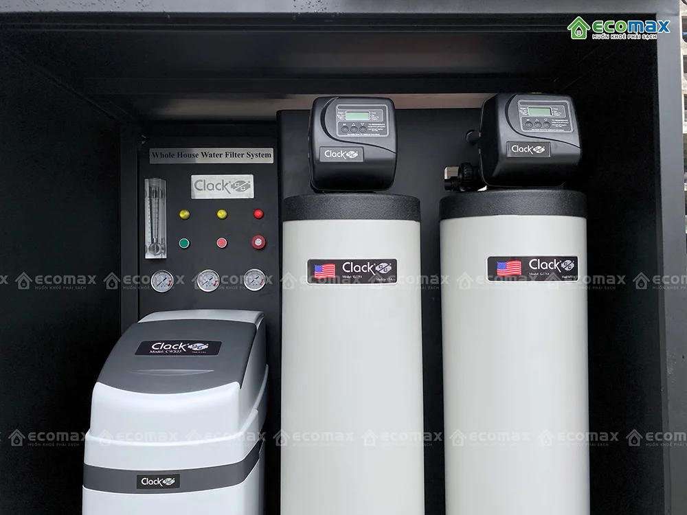 COMBO 2 Hệ Thống Lọc Nước Tổng Clack Lắp Đặt Cho 1 Khách Hàng 3 Lắp đặt hệ thống lọc nước tổng Clack tại Hà Nội