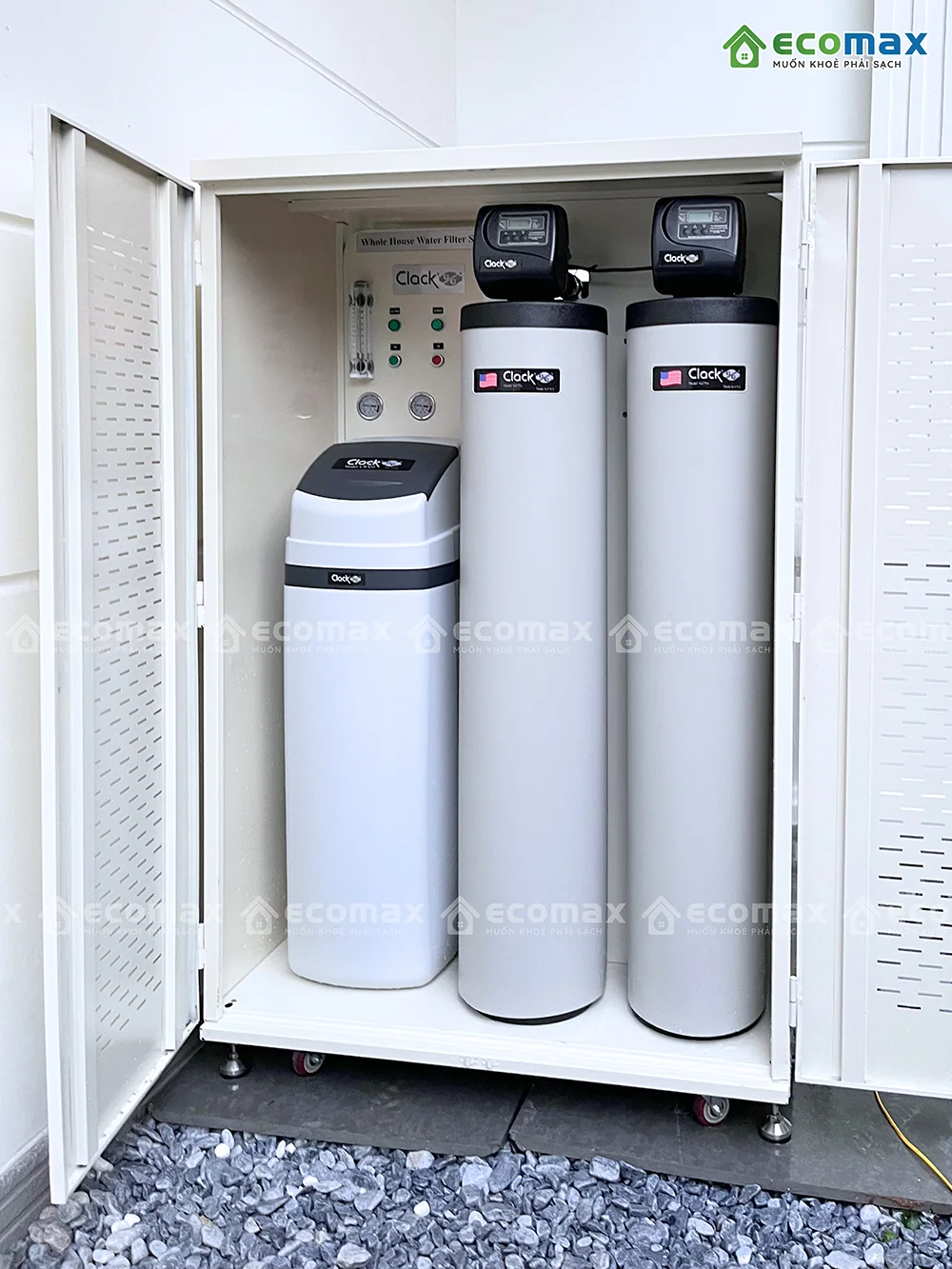COMBO 2 Hệ Thống Lọc Nước Tổng Clack Lắp Đặt Cho 1 Khách Hàng 6 Lắp đặt hệ thống lọc nước tổng Clack tại Ecopark Hải Dương